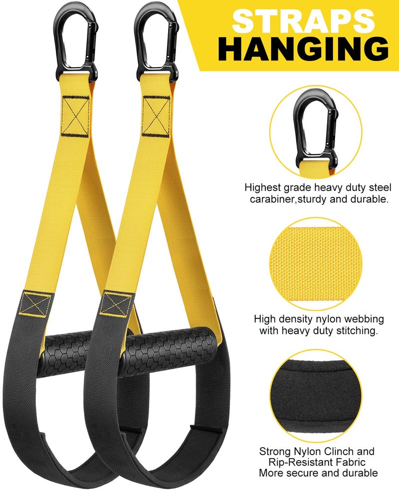 Thcbme Home Resistance Training Kit  Resistance Trainer Exercise Straps with Handles  Door Anchor and Carrying Bag for Home Gym  Bodyweight Resistance Workout Straps for Full-Body Workout - Image 2